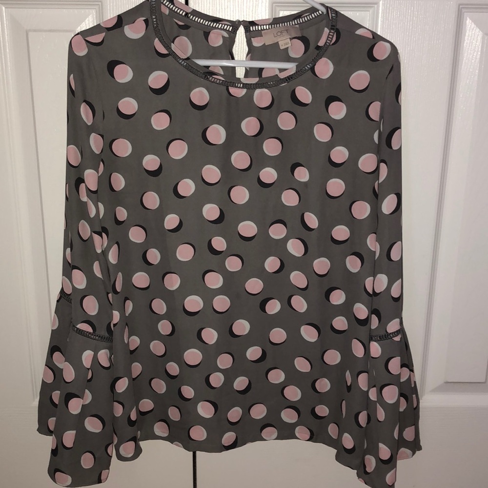 Loft dress shirt with bell sleeves